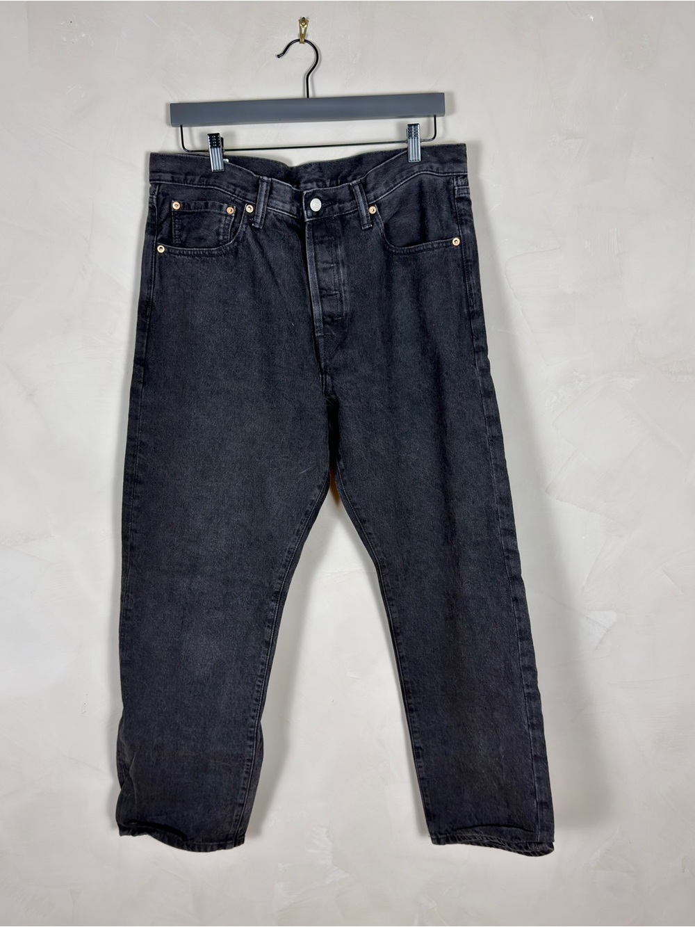 GAP Original Men’s 34x30 Faded Black Straight Leg Jeans 90s Y2K Denim